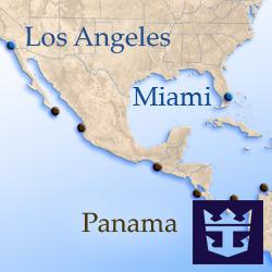 Круизы из Флориды в Калифорнию через Панамский канал Royal Caribbean