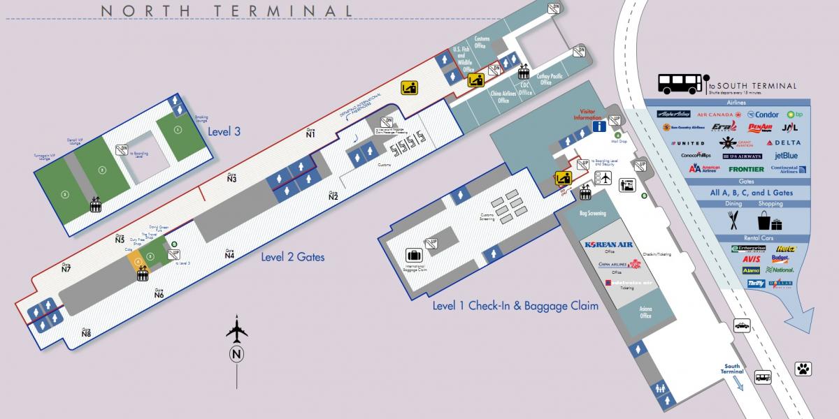 Ted Stevens International Airport Map - Map Of The Middle East