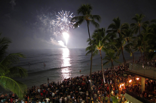 Встреча Нового Года на Гавайских островах 31 декабря 2012 года